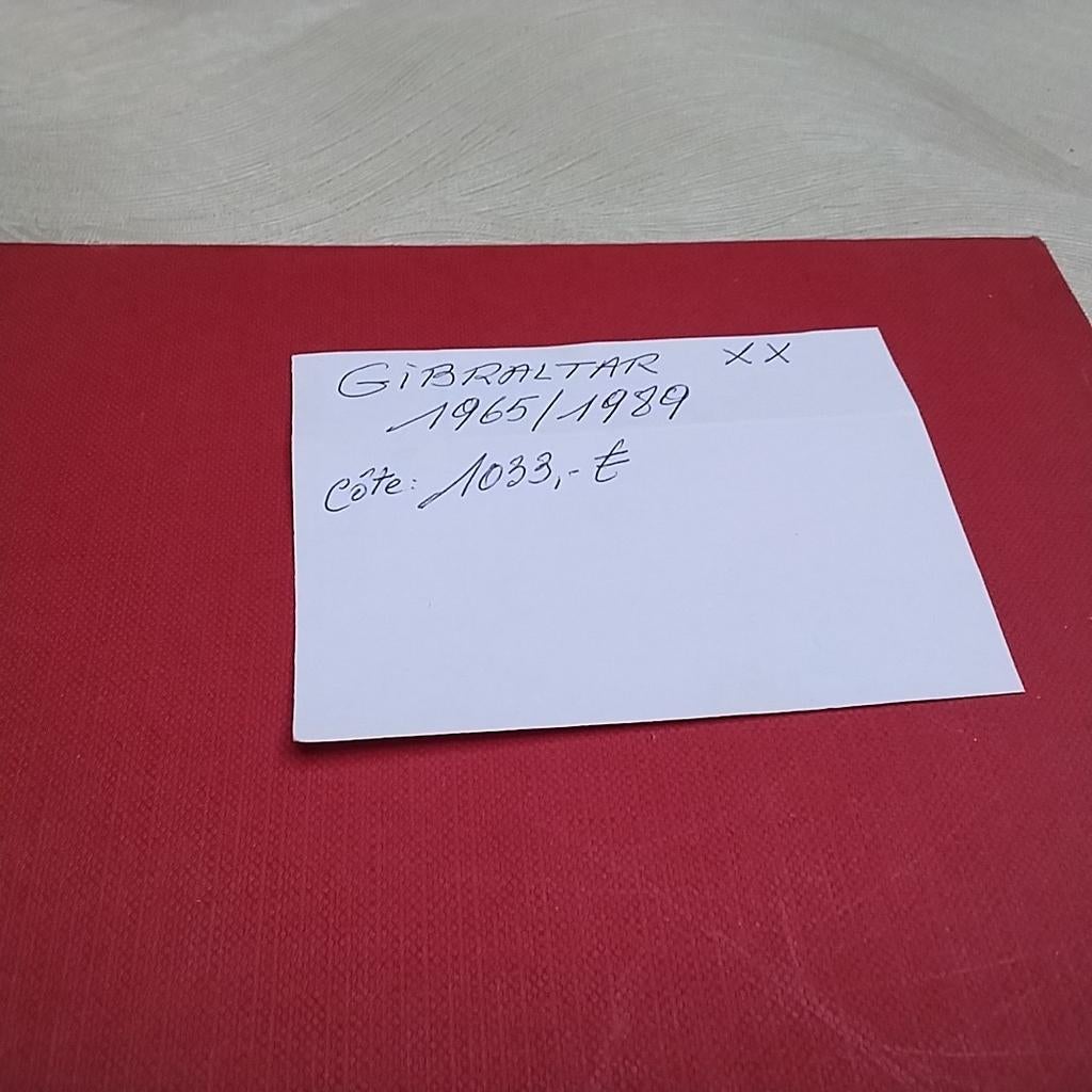 GIBRALTAR XX 1965/1989 avec cote 1033,00€, Enlèvement ou Envoi