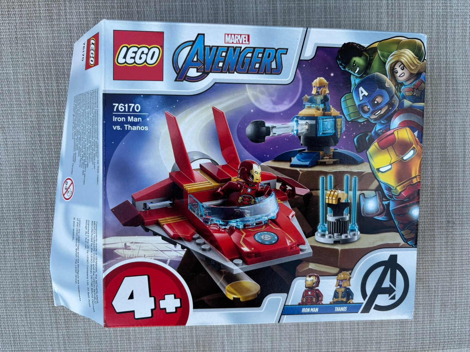 LEGO Marvel Avengers 76170: Iron Man vs Thanos, Ophalen of Verzenden, Zo goed als nieuw, Lego, Marvel