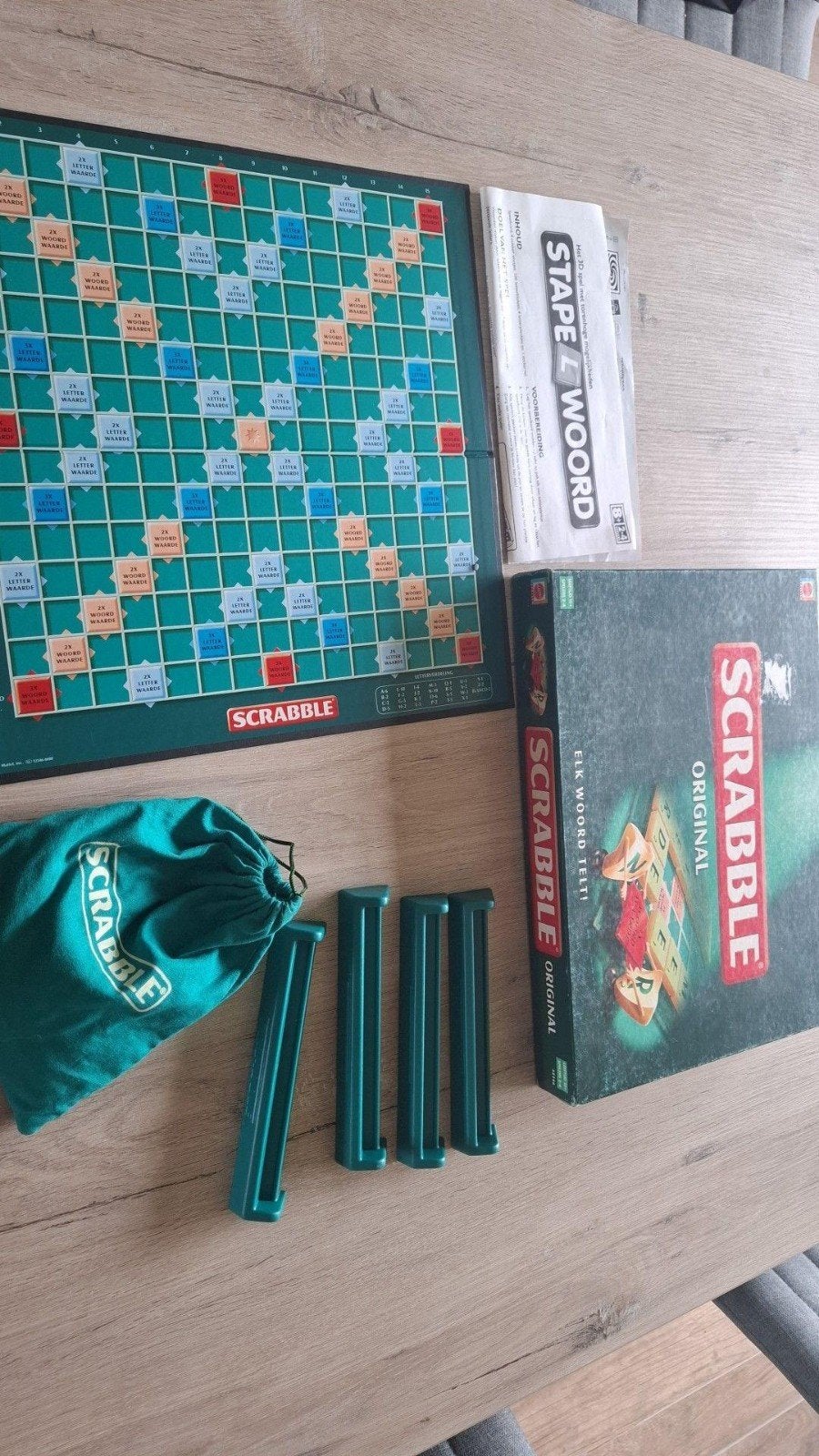 Scrabble, Ophalen