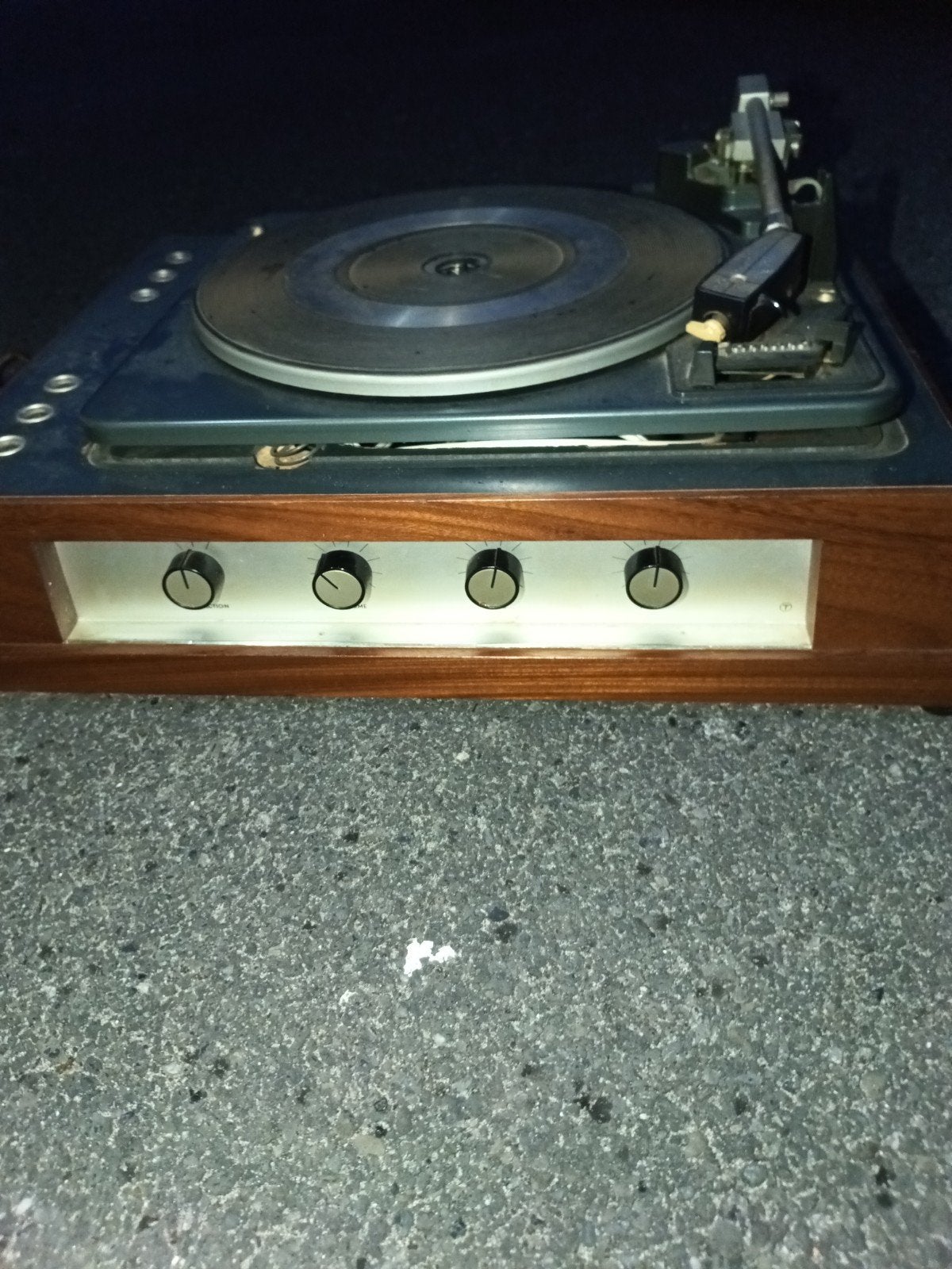 hele oude vintage platenspeler complete mobiele installatie, Audio, Tv en Foto, Ophalen of Verzenden, Platenspeler