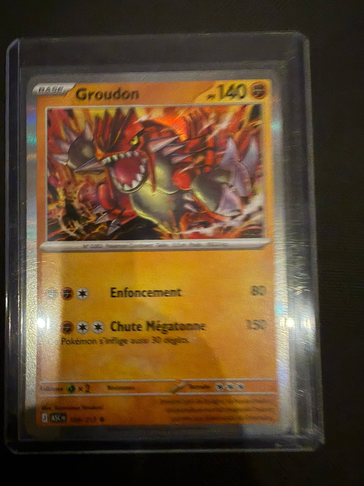 Carte Pokémon Groudon Holo - SL11.5 / Ailes Majestueuses, Enlèvement ou Envoi, Neuf, Cartes en vrac, Foil