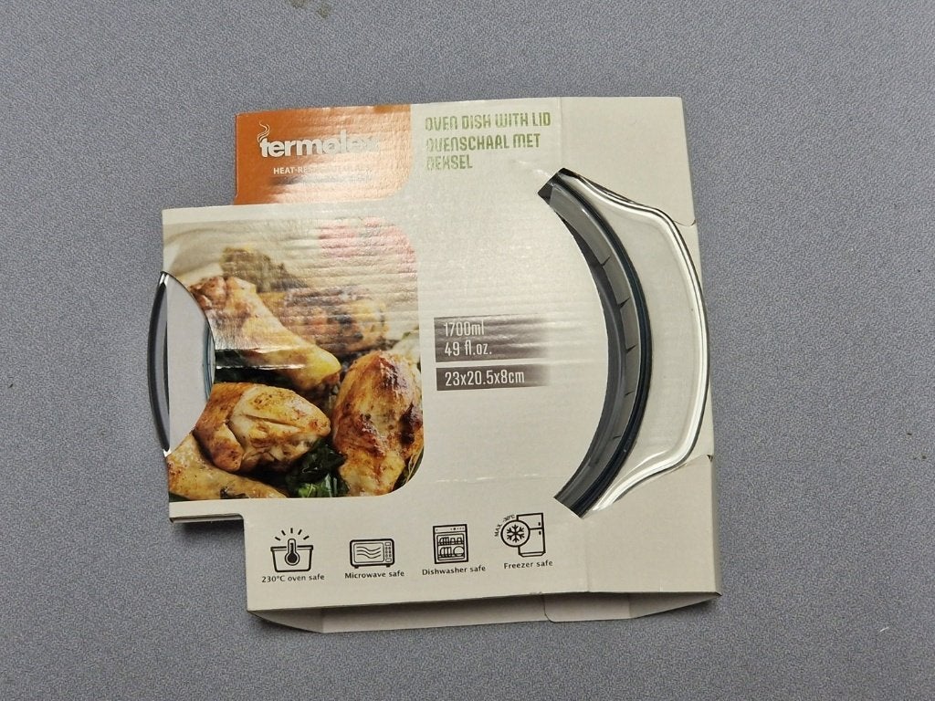 Ovenschaal met deksel (x4), Ophalen, Overige typen, Nieuw, Glas