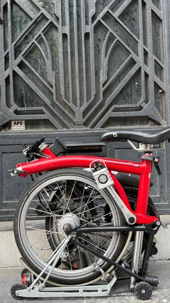 Brompton rode M6RN  bagagedrager met 6 versnellingen, Fietsen en Brommers, Ophalen, Brompton, 14 tot 16 inch, Versnellingen
