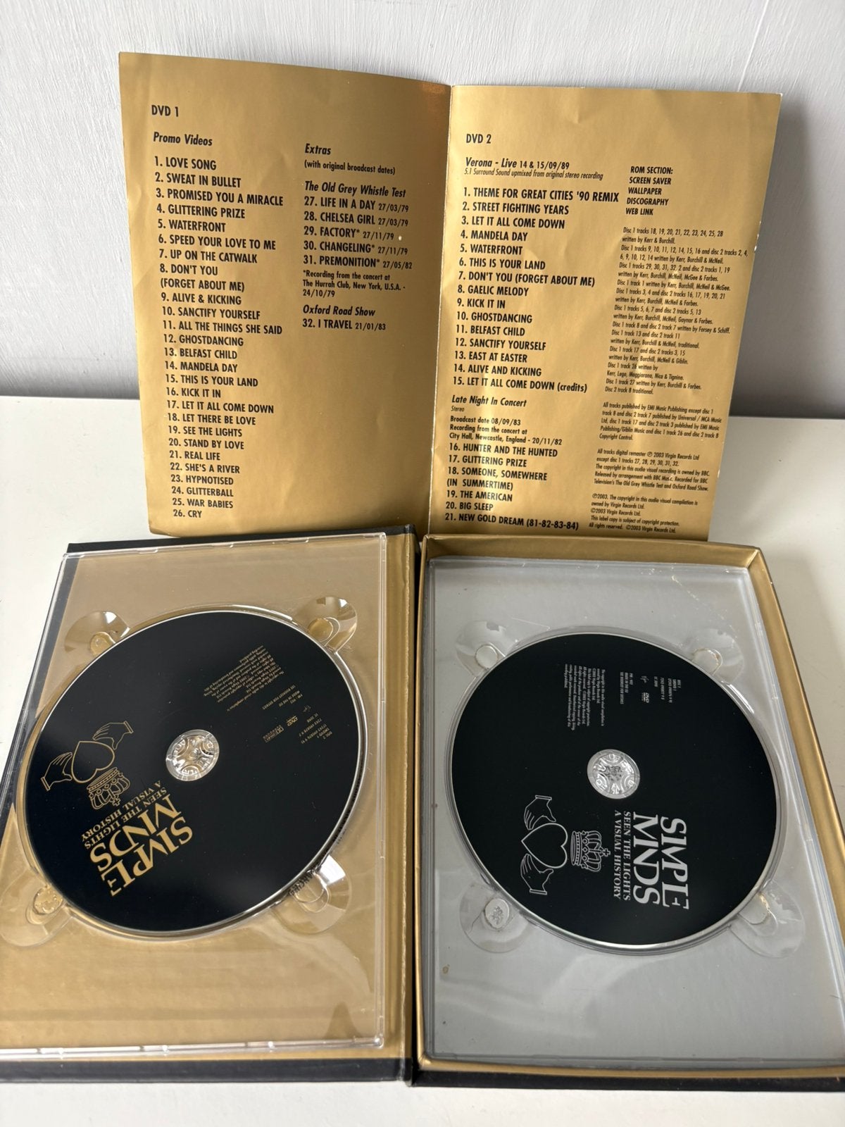 Coffret de 2 DVD « SIMPLE MINDS », Enlèvement ou Envoi, Utilisé