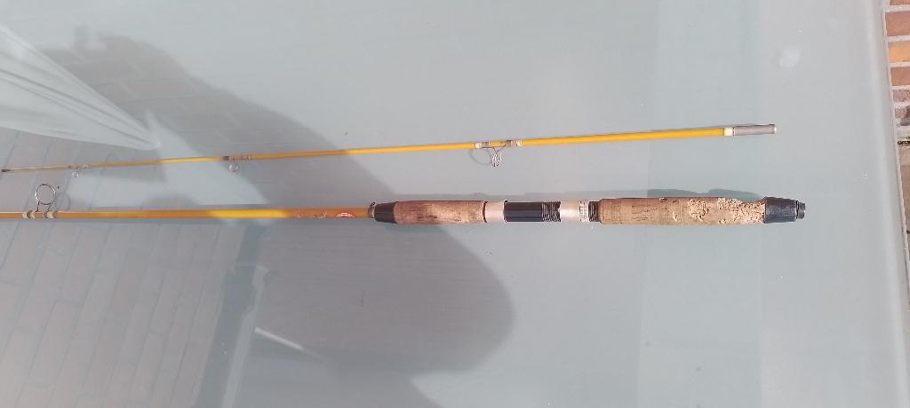 vintage volglas werphengeltje, Watersport en Boten, Ophalen, Gebruikt, Werphengel