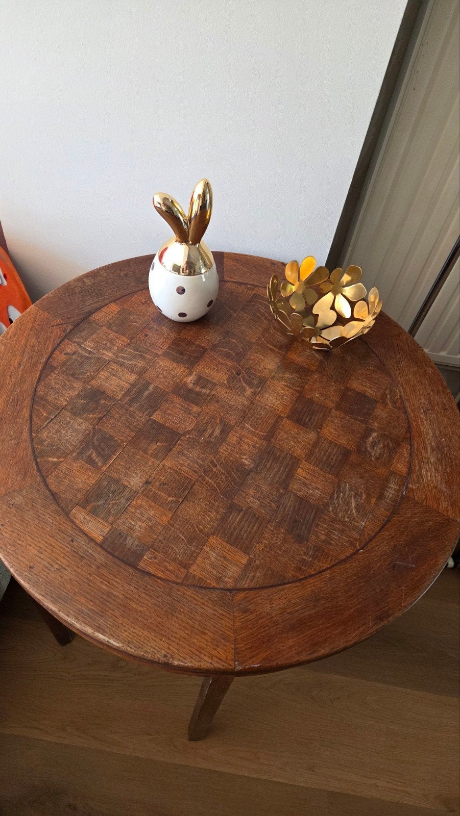 Antiek houten rond tafeltje, Antiek en Kunst, Ophalen