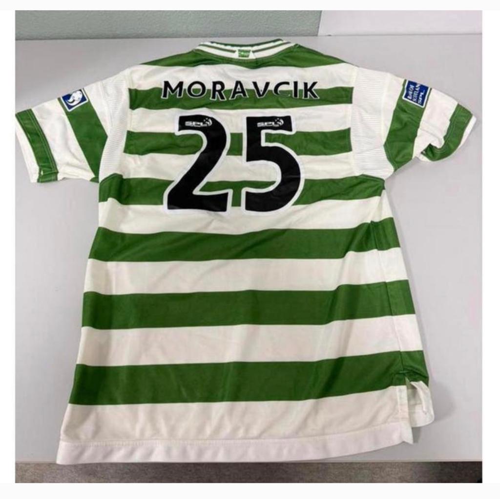 Chemise de maison celtique 2001-02 — Umbro Moravcik #25 — L, Collections, Articles de Sport & Football, Enlèvement ou Envoi, Comme neuf