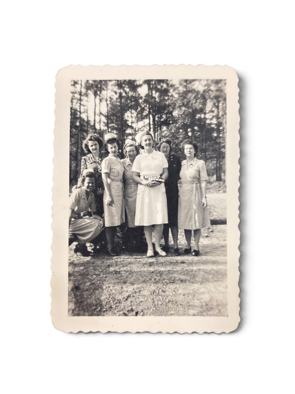 Photo Groupe Nurse ww2 original militaria, Collections, Envoi