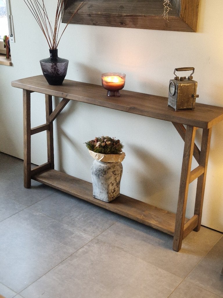 Hal/muurtafel Old charm Handgemaakt op maat, Ophalen, Nieuw