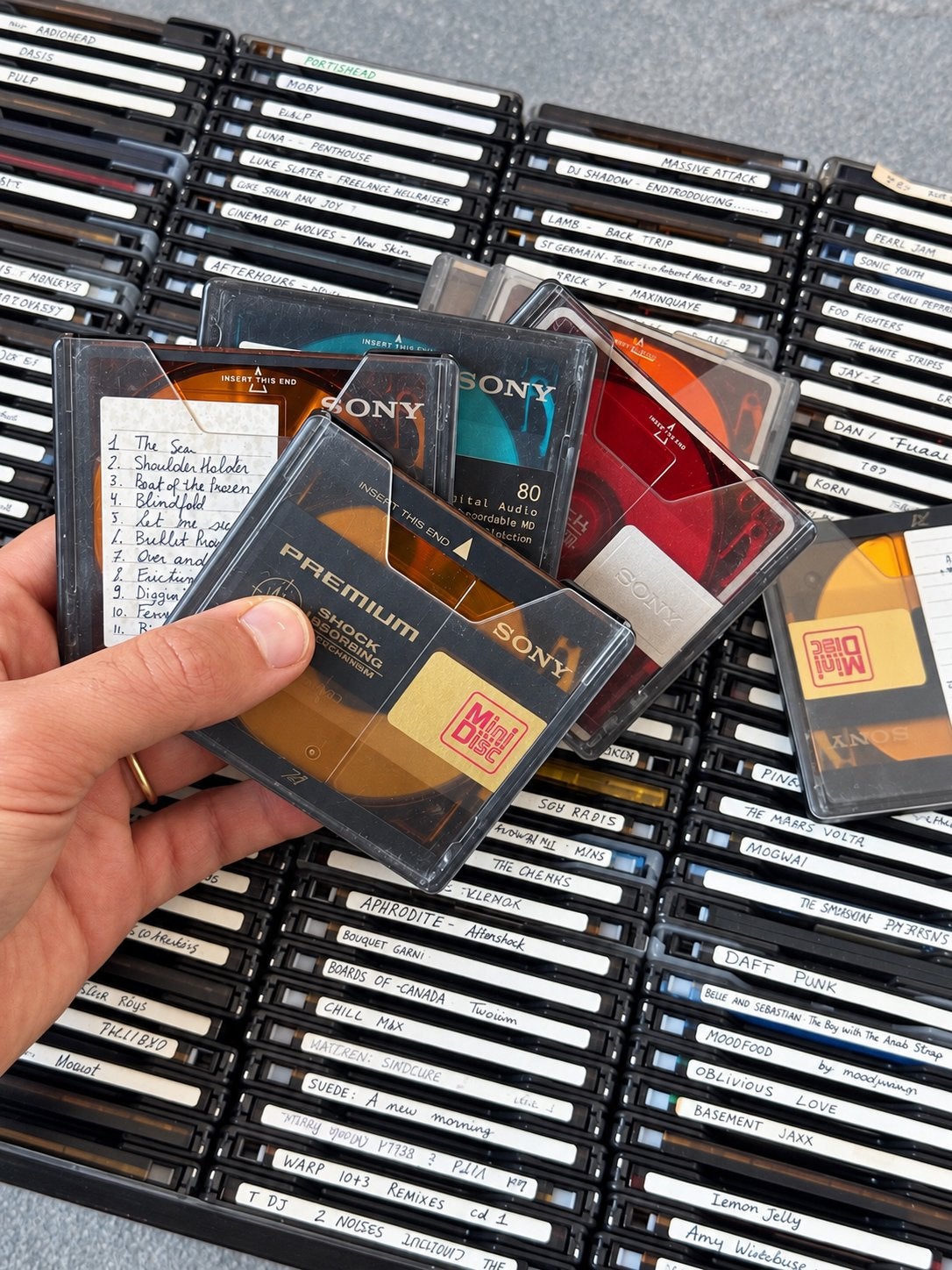 Grand lot de minidisc / sony, Enlèvement ou Envoi, Lecteur MiniDisc