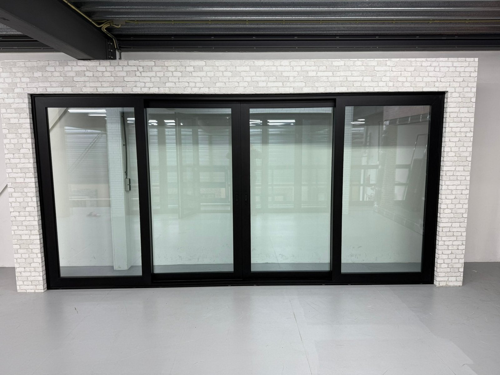 Schuifdeuren 4500x2200 4 delig, 225 cm of meer, Ophalen of Verzenden, 150 tot 225 cm, Inclusief glas