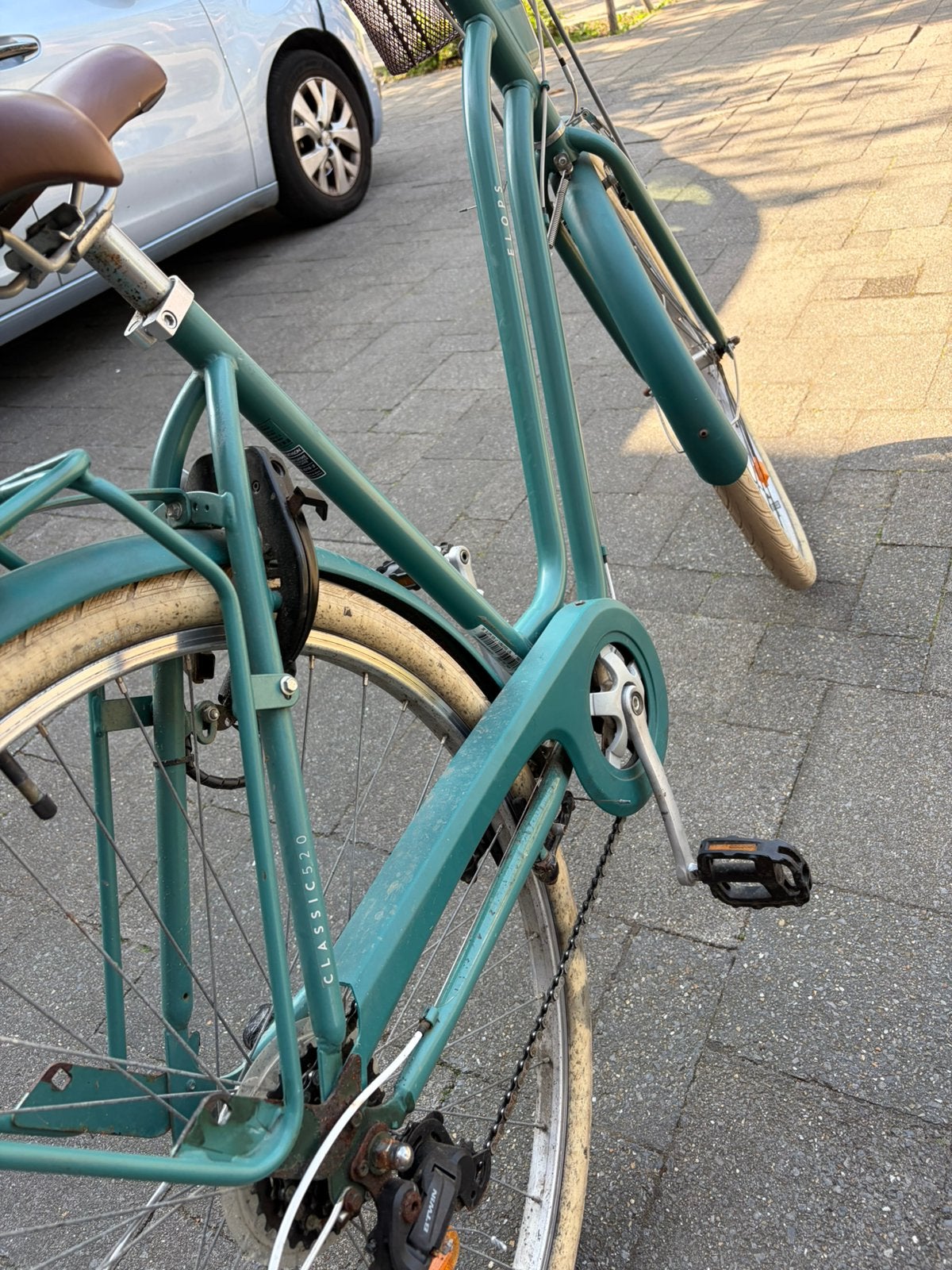 Dames fiets, Ophalen