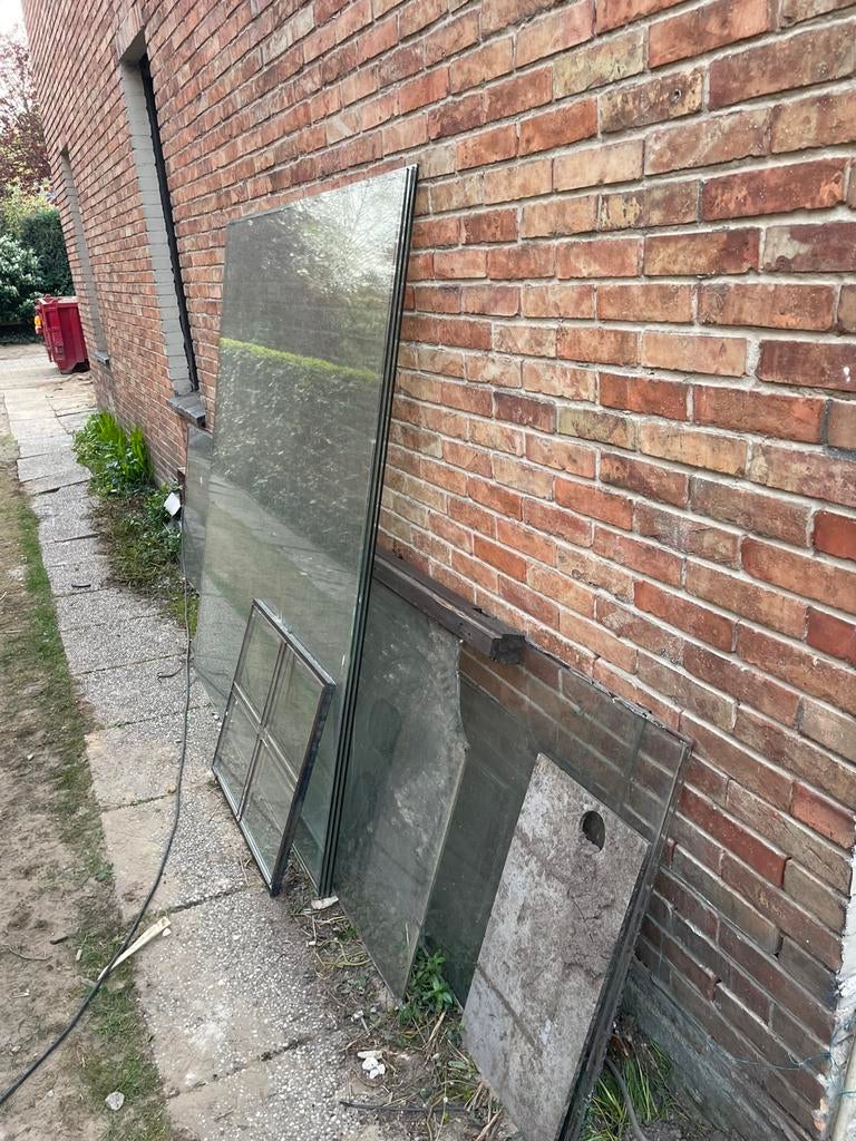Zuiver glas, enkel en dubbel, Doe-het-zelf en Bouw, Ophalen, Gebruikt