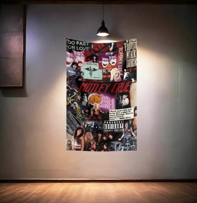 Grote vlaggen Motley Crue (150x90cm) Nieuw., Ophalen of Verzenden, Nieuw