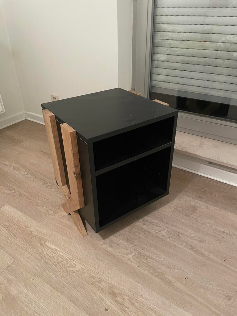 Stijlvolle kast met massief kastanje accenten – uniek stuk, Ophalen, Gebruikt, 65 cm of meer, 70 cm of meer