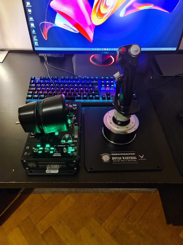 Hotas Thrustmaster Warthog, Ophalen, Gebruikt, Thrustmaster