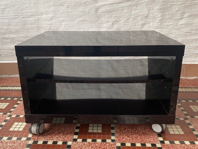 Meuble TV noir brillant, Maison & Meubles, Armoires | Mobilier de télévision, Utilisé, Moins de 100 cm, 50 à 100 cm, 25 à 50 cm