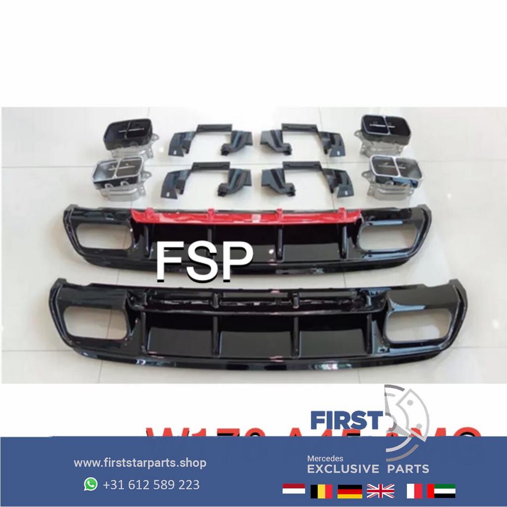W176 FACELIFT A45 AMG DIFFUSER + UITLAAT SIERSTUKKEN AERO PA, Auto-onderdelen, Gebruikt, -, Ophalen of Verzenden, -