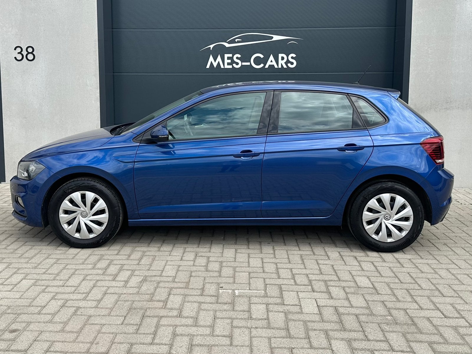 Volkswagen Polo 1.0TSI / Airco - CarPlay Cruise 2018, Auto's, Dealer onderhouden, Stof, Blauw, Bedrijf