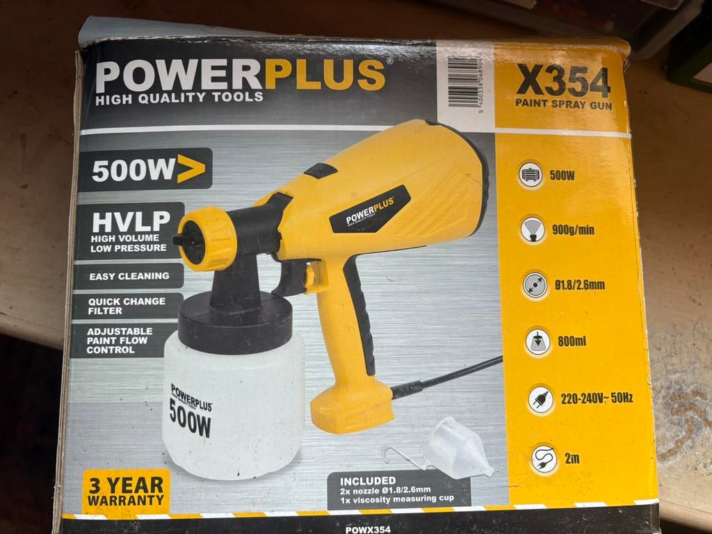 Paint spray gun, Ophalen, Zo goed als nieuw