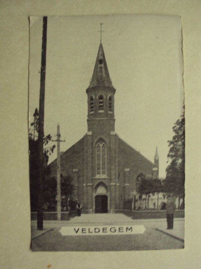 57473 - VELDEGEM - DE KERK - ZIE 2 FOTO'S, Verzenden