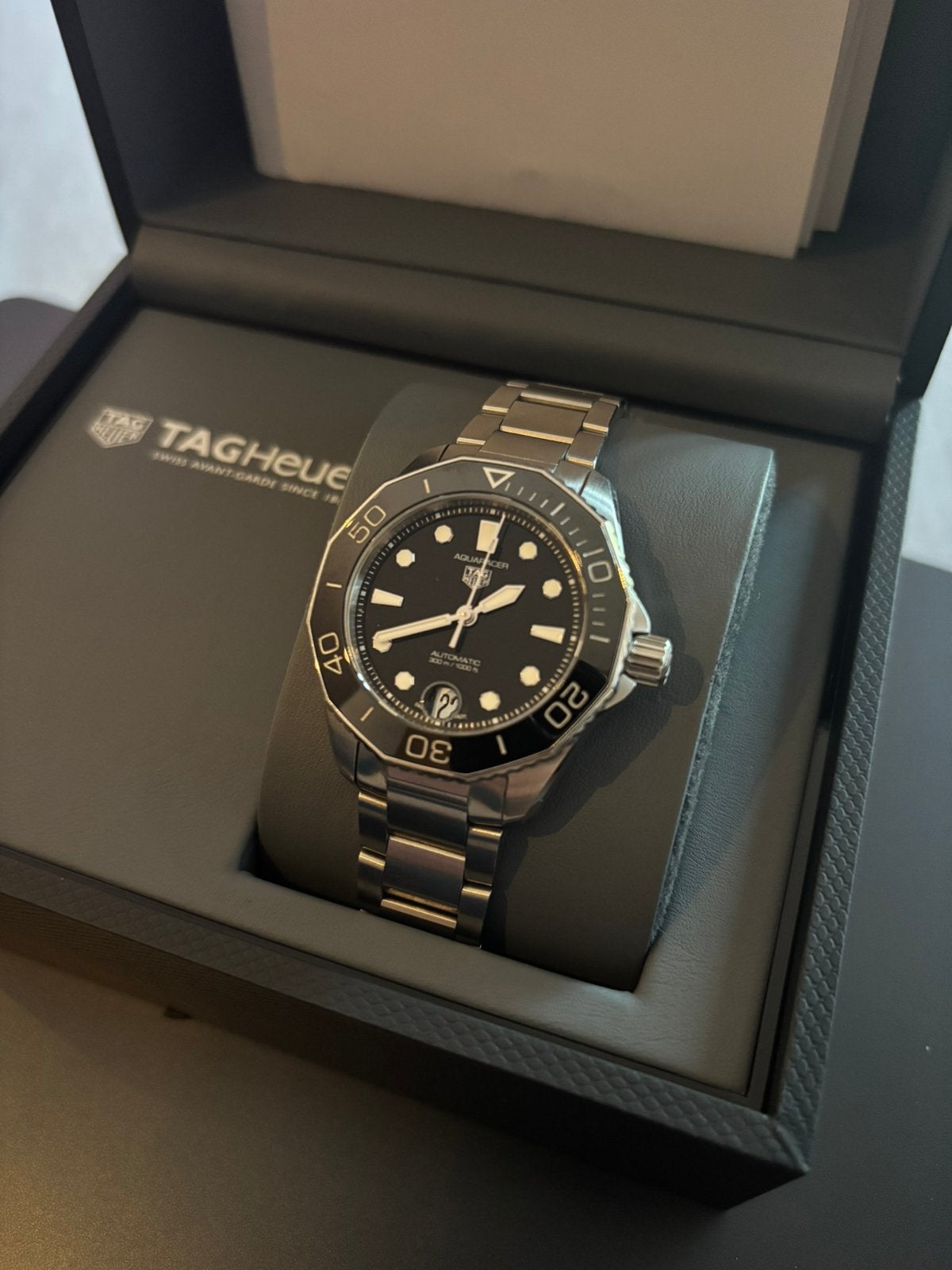Tag Heuer Aquaracer 36mm automaat, Bijoux, Sacs & Beauté, Enlèvement, Comme neuf, TAG Heuer