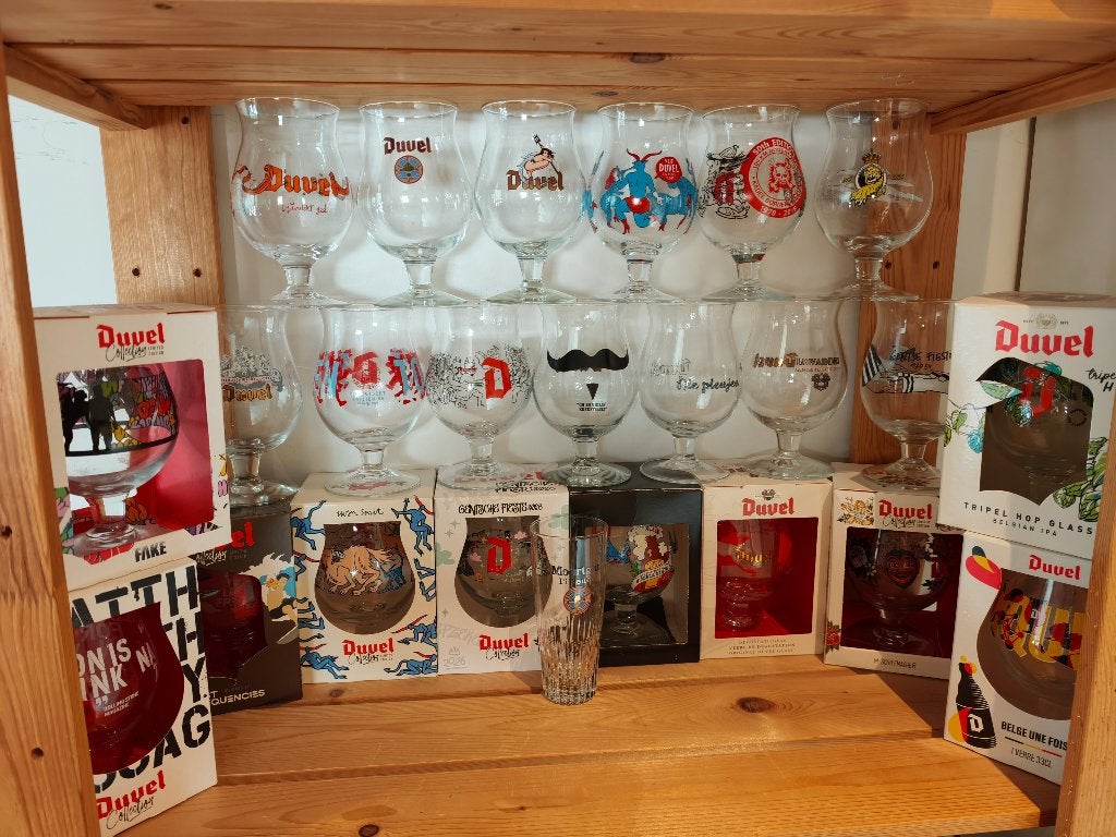 Duvel glazen, Verzamelen, Ophalen, Zo goed als nieuw, Glas of Glazen, Duvel