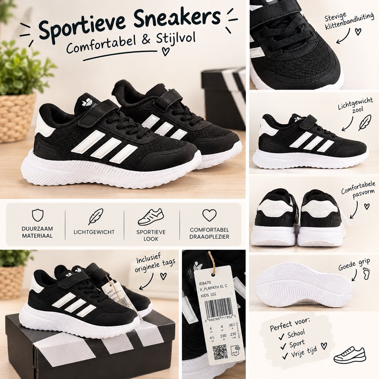 Adidas schoenen origineel X_plrpath, Zwart, Nieuw, Ophalen of Verzenden, Sneakers