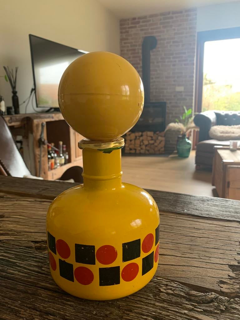 Bouteille vintage Beccaro Lacrima Christi - Design Space Age, Enlèvement ou Envoi
