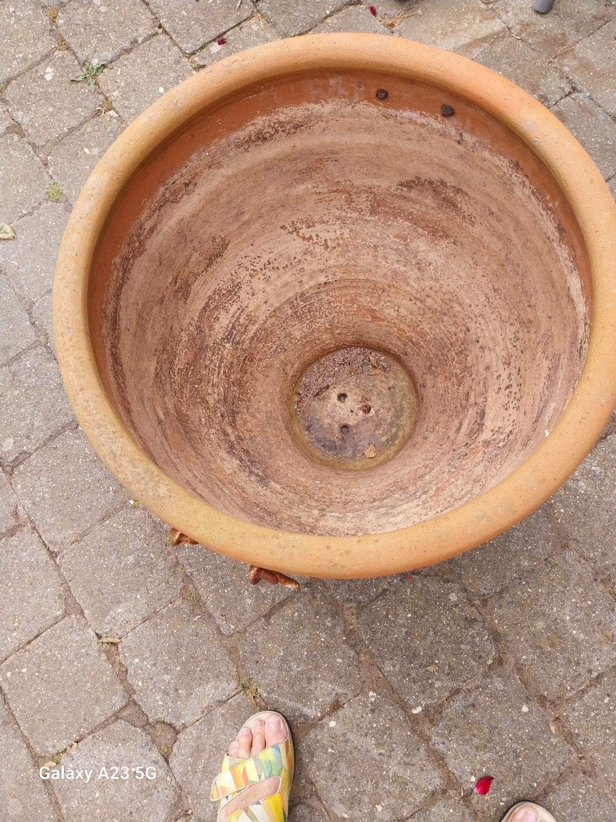 Stenen bloempot, Tuin en Terras, Ophalen