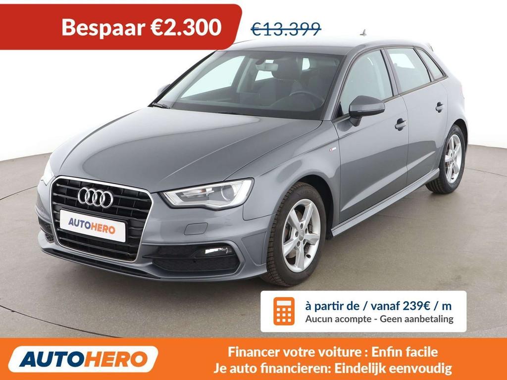 Audi A3 1.6 TDI Ambition (année de construction 2016), Autos, Audi, Argent ou Gris, Achat, Boîte manuelle, Noir