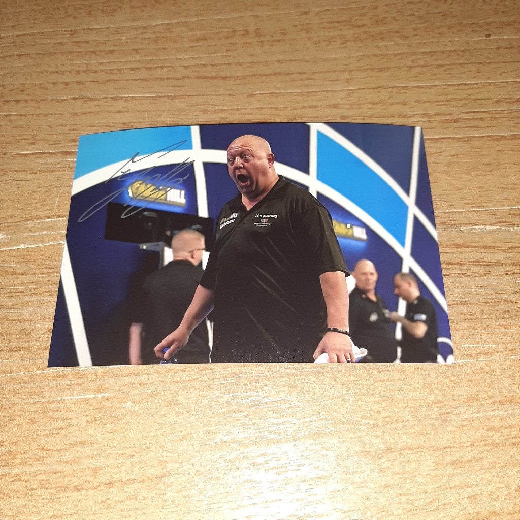 Photo dédicacée (impression) ; Mervyn King # Darts, Enlèvement ou Envoi, Neuf, Autres types