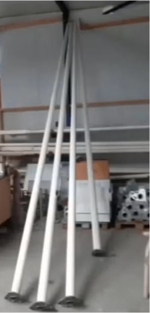 2 Aluminium Vlaggenmasten, Diversen, Ophalen