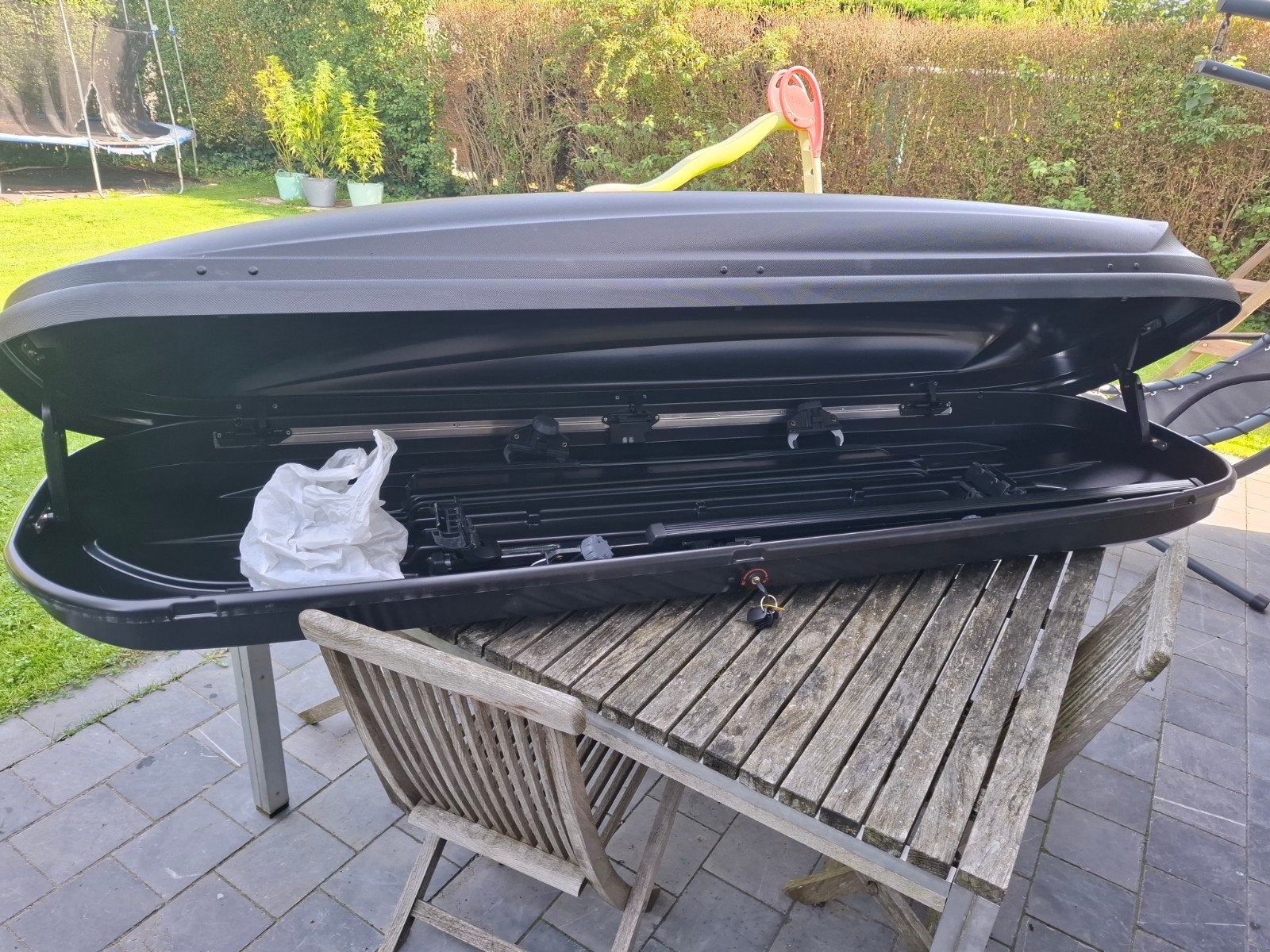 Dakkoffer met haak en dakhaak, Auto diversen, Ophalen, Zo goed als nieuw