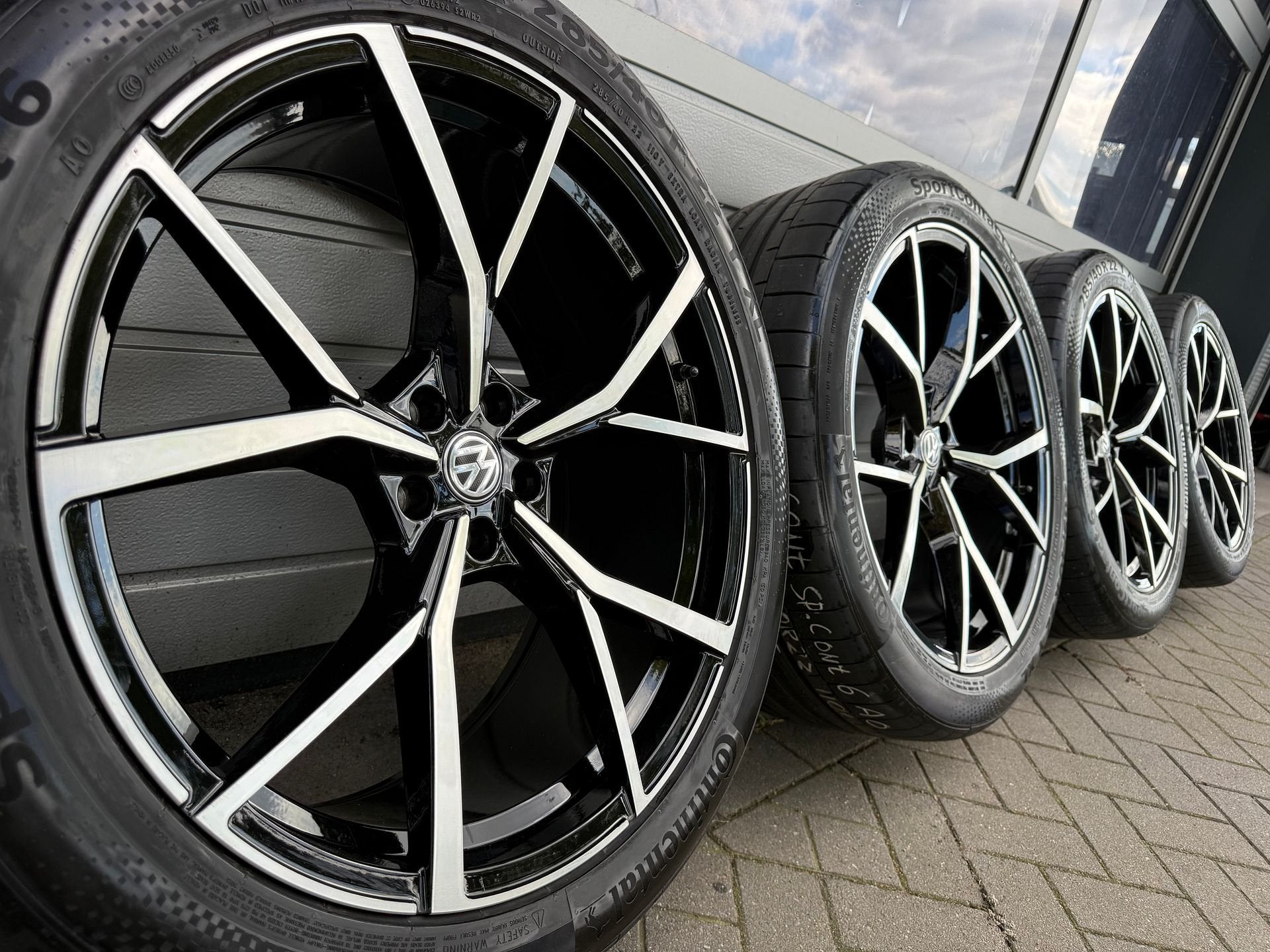 nieuwe 22 inch Volkswagen Touareg CR Estoril R-line velgen, -, 285 mm, -, Banden en Velgen