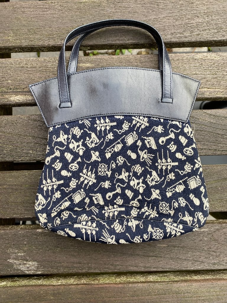 Sac de dames pour soirées antique anno 1930, Bijoux, Sacs & Beauté, Enlèvement ou Envoi, Comme neuf, Bleu, Sac de soirée