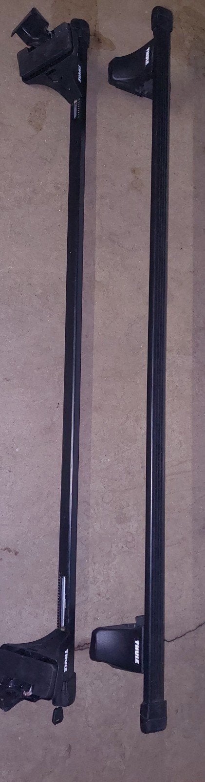 Thule dakdragers 150cm afsluitbaar verstelbaar nieuwstaat, Auto diversen, Dakdragers, Ophalen, Zo goed als nieuw