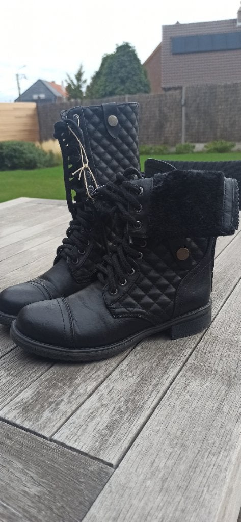 Bottines, Zwart, Overige typen, Gedragen, Ophalen