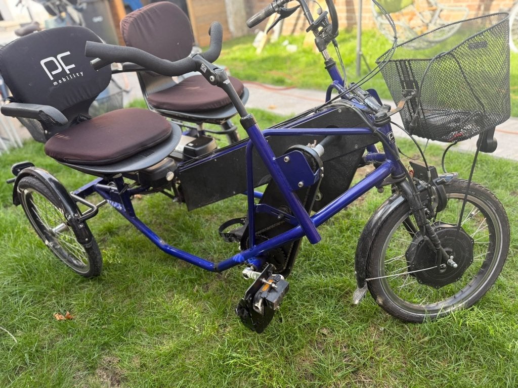 Vélo électrique PF Mobility Side by Side Duo, Vélos & Vélomoteurs, Vélos | Tricycles, Enlèvement ou Envoi, Utilisé