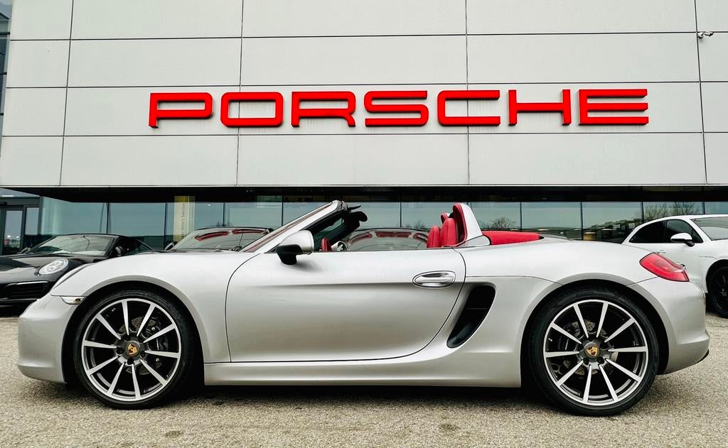 Porsche 981 Boxster 2.7 PDK  GT Silver / Carrera Red !, Autos, Argent ou Gris, Achat, Entretenue par le concessionnaire, 2 portes