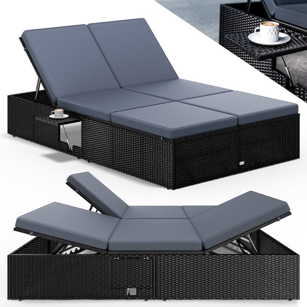 Casaria ligbed 200x115x33cm, Tuin en Terras, Ligbedden, Ophalen, Nieuw, Overige materialen