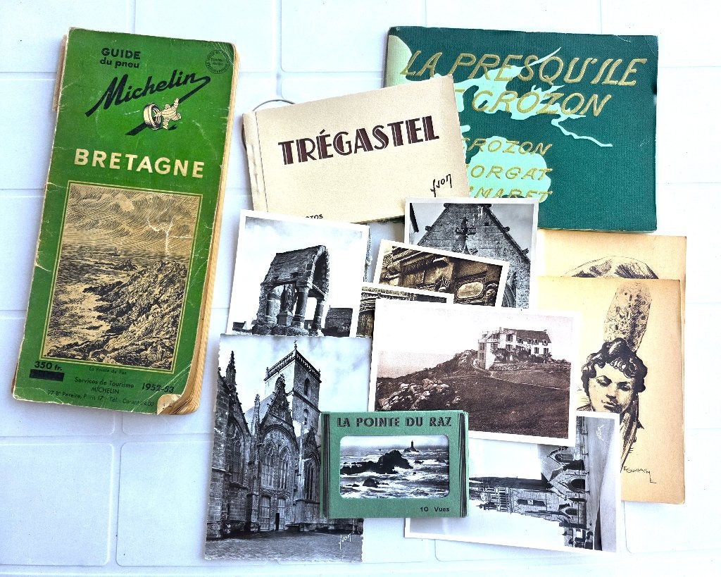 Lot Bretagne – guides, cartes, vues anciennes (29 pcs), Enlèvement, Utilisé