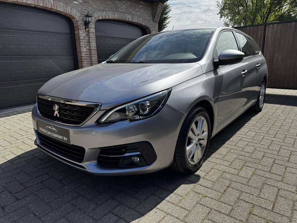 Peugeot 308 | LED | NAVI | CARPLAY | AUTO A/C | PDC | VIRTUA, Auto's, Stof, Zwart, 1199 cc, Bedrijf