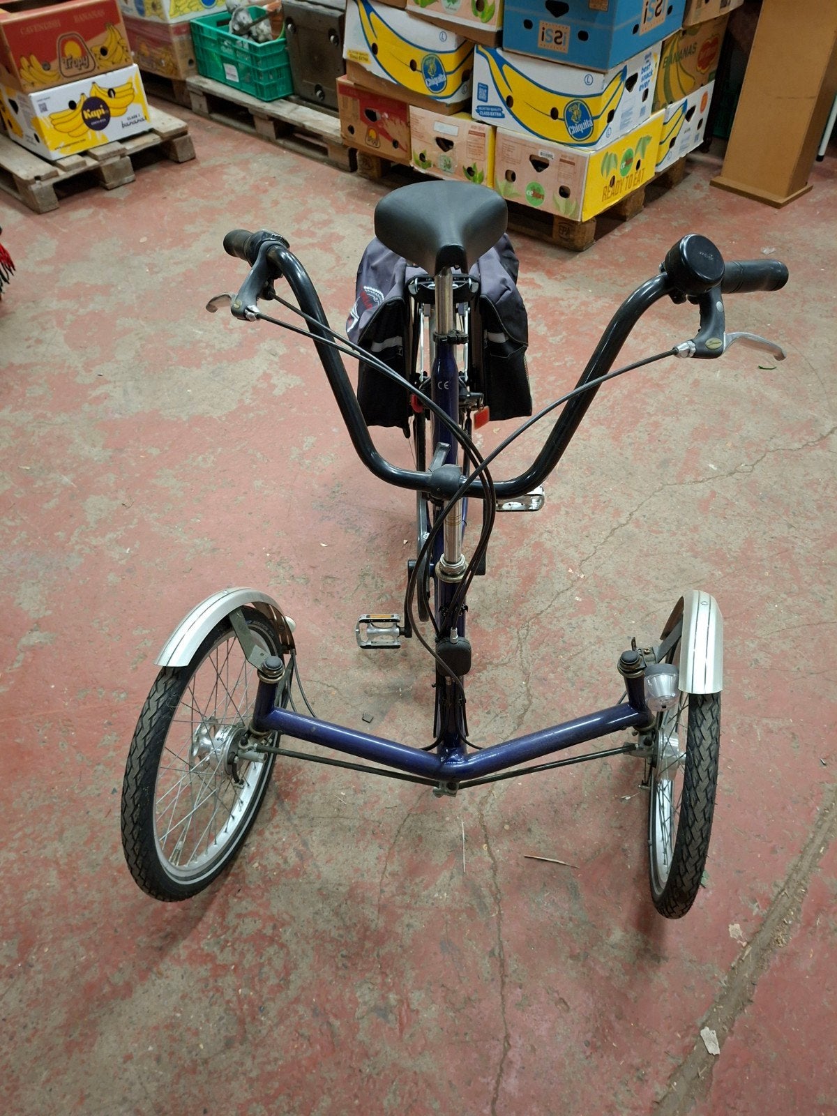 Huka trike driewielerfiets, Ophalen