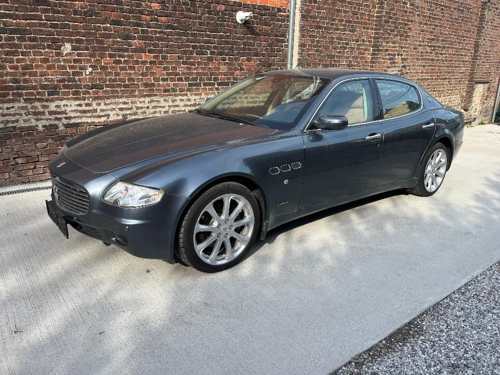 Maserati Quattroporte 2004, Autos, Maserati, Cuir, Argent ou Gris, Achat, Beige