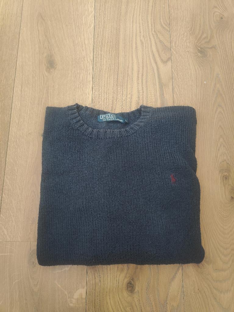 Ralph Lauren Navy crew neck, Maat 52/54 (L), Blauw, Ophalen of Verzenden, Polo Ralph Lauren