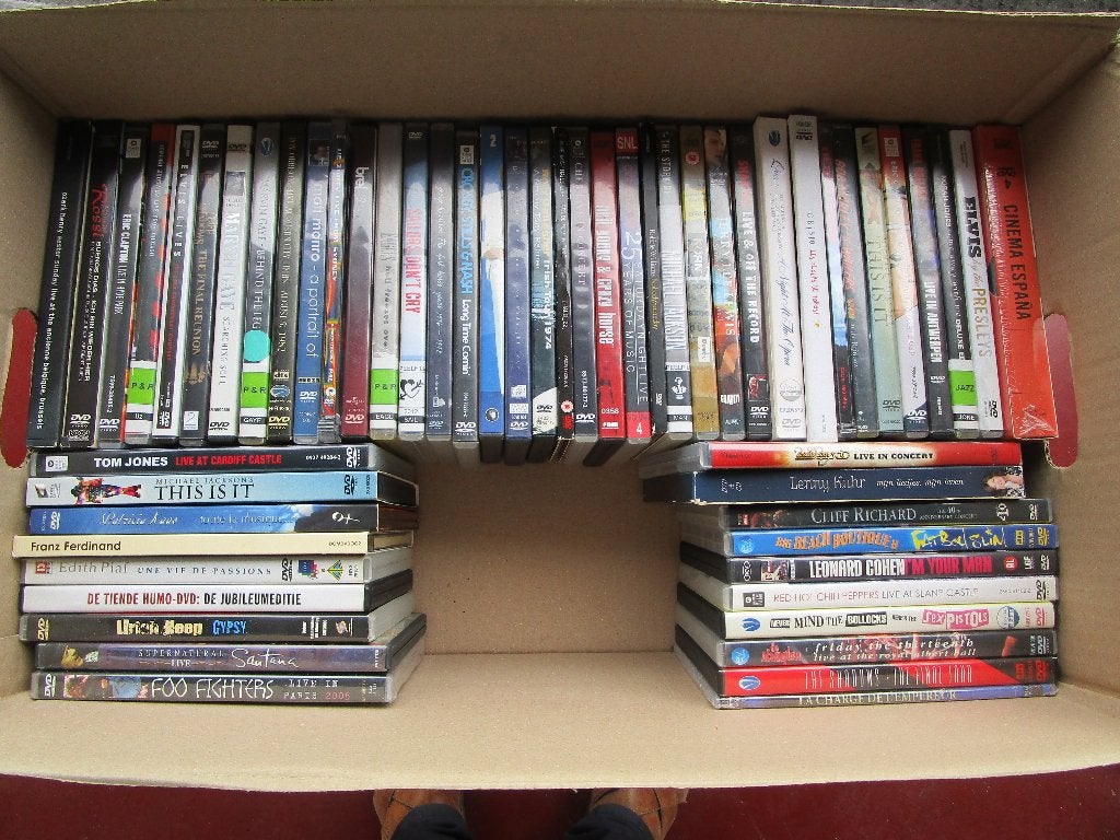 LOT DVD'S = MUZIEK DVD'S === 117 STUKS, Alle leeftijden, Ophalen, Zo goed als nieuw