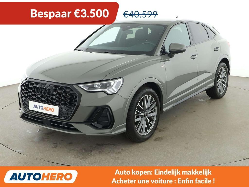 Audi Q3 35 TFSI S Line (année de construction 2024), Autos, Cuir, Argent ou Gris, Détection des panneaux routiers, Noir
