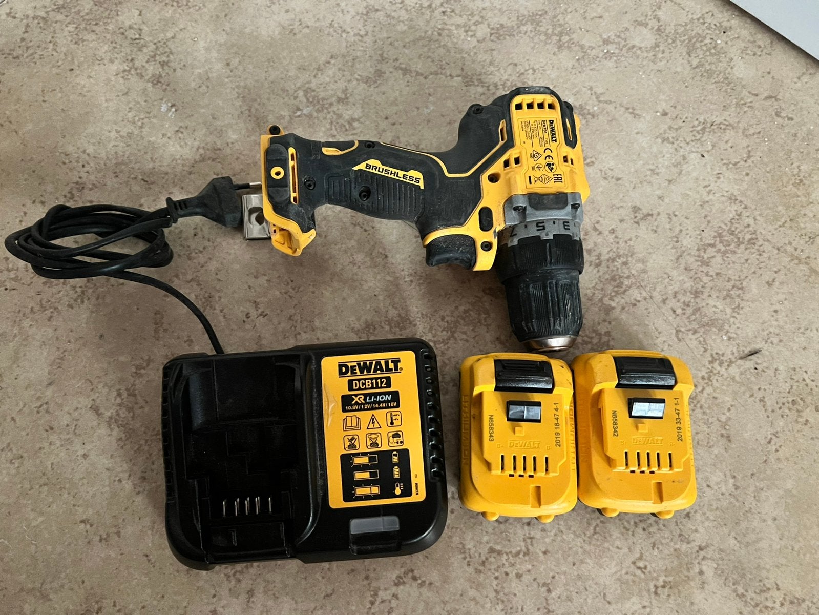 DEWALT DCD701, Bricolage & Construction, Outillage | Foreuses, Enlèvement ou Envoi, Utilisé, Perceuse