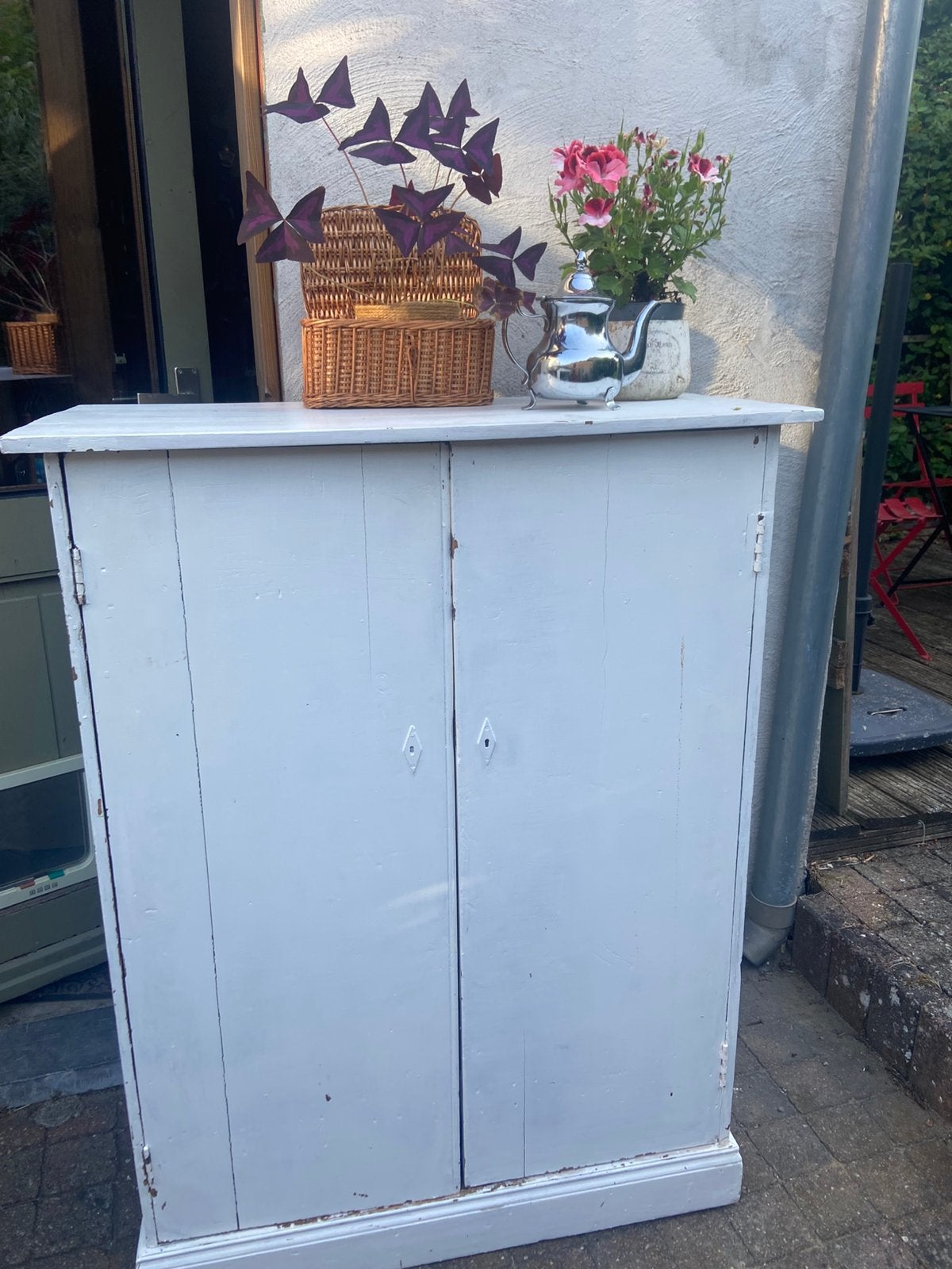 Commode en bois, Peinte en blanc, avec étagères, Enlèvement, Comme neuf